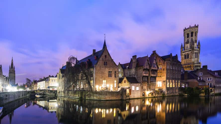 Typical view of Bruges