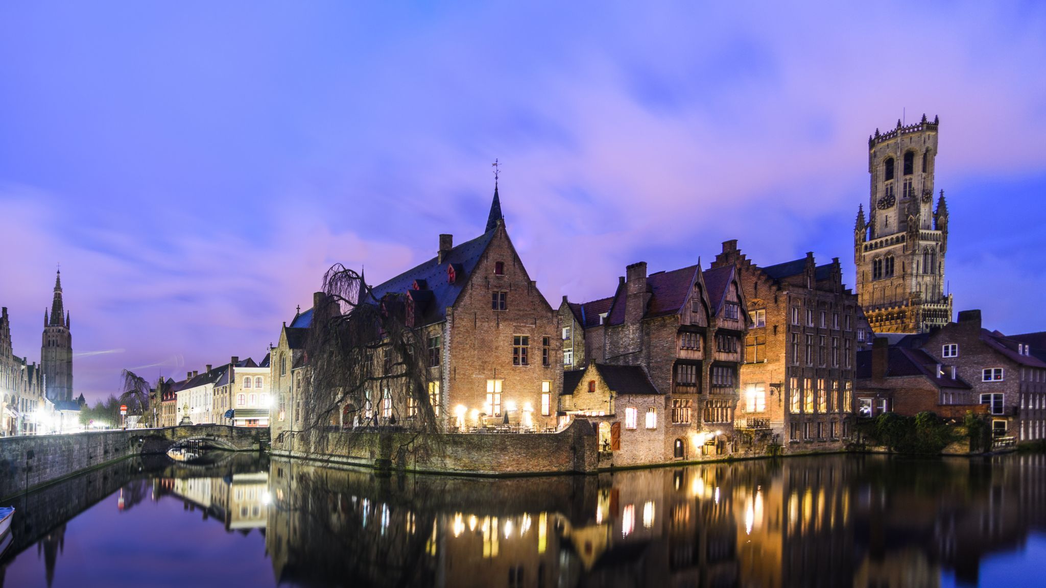 Typical view of Bruges, Belgium