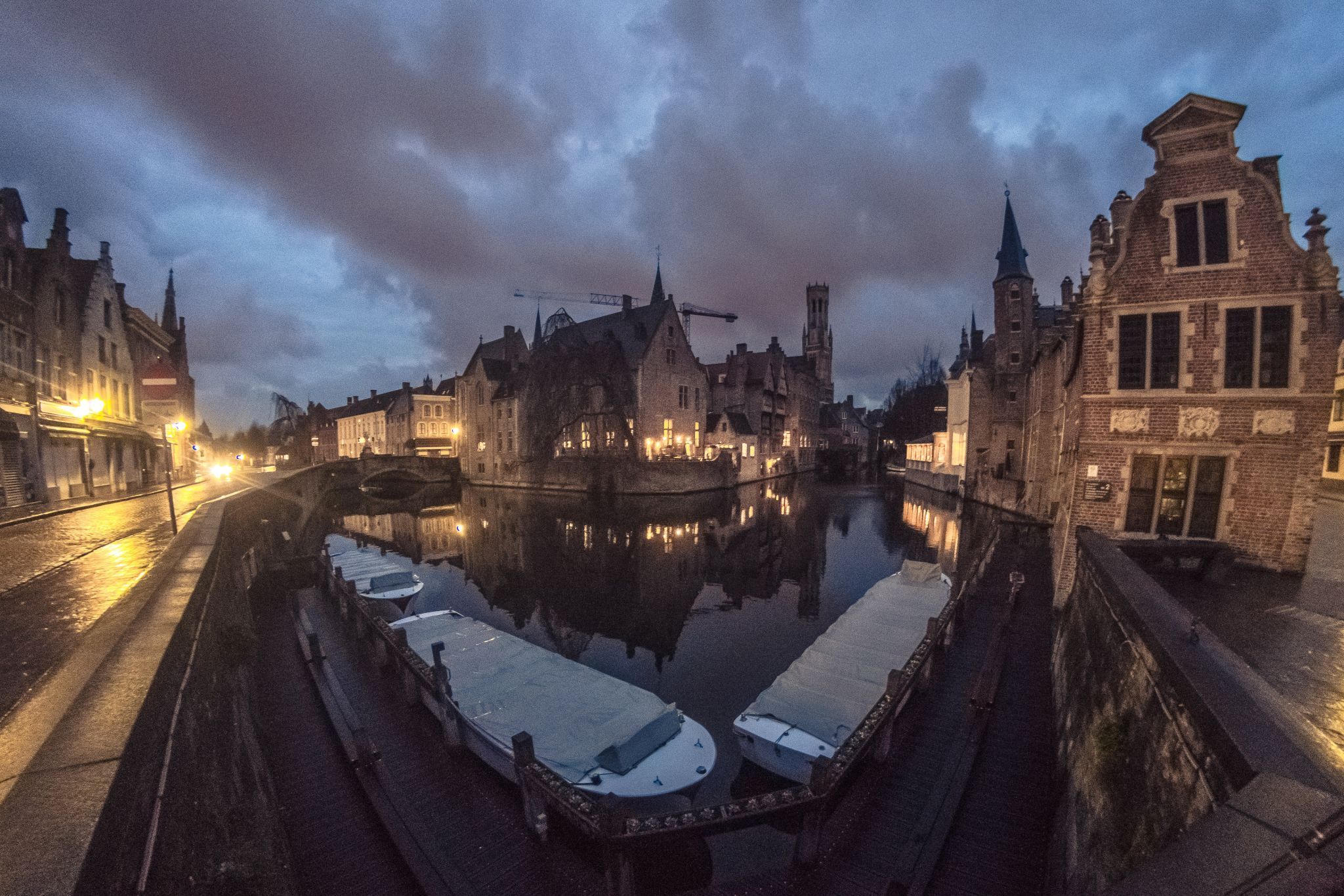 Typical view of Bruges, Belgium