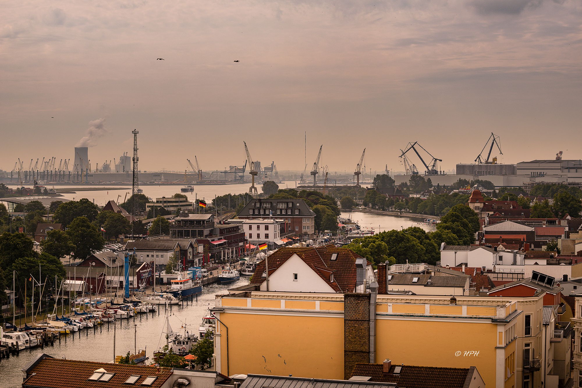 View from the Lighthouse Warnemünde, Germany