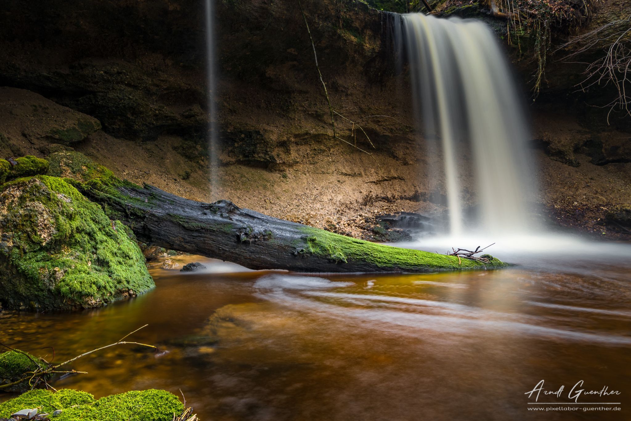 Waterfall behind the monastery, Germany