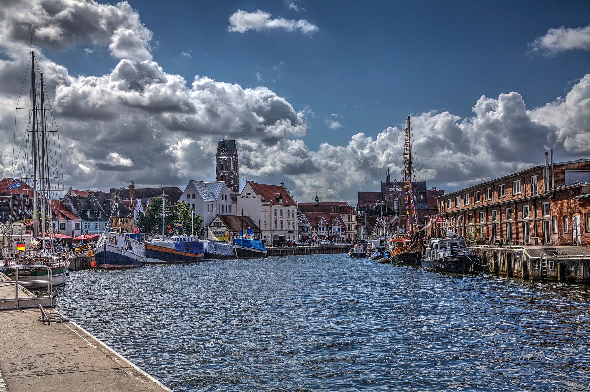 Old Harbour, Wismar, Germany
