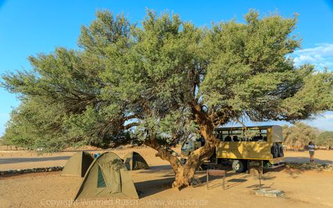 Zeltübernachtung Campingplatz Sesriem