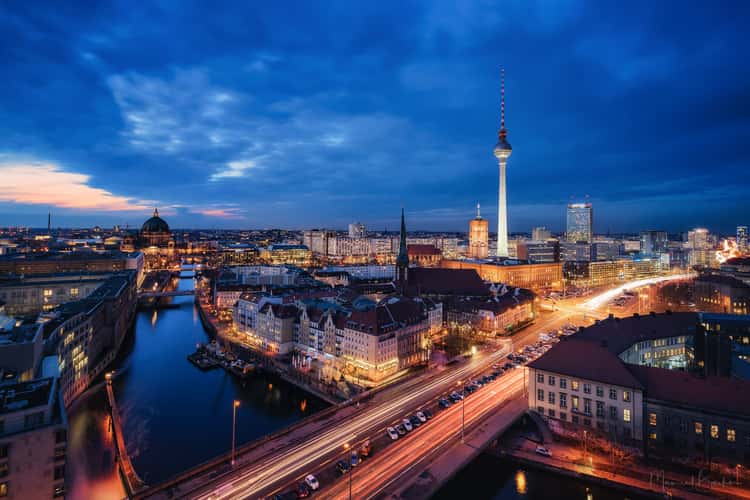 Berlin Skyline from Fischerinsel Skyscraper