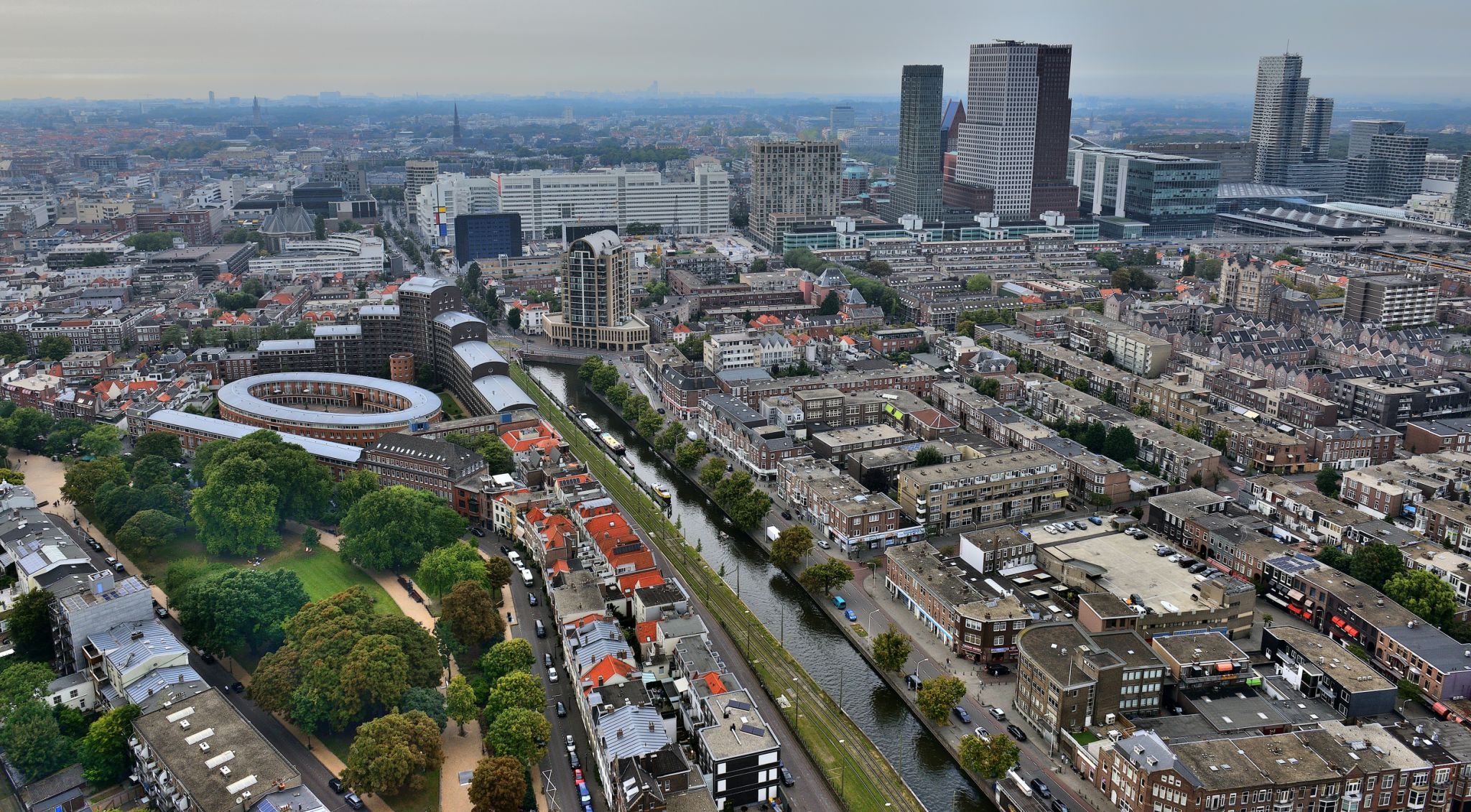 Bird's Eye View on The Hague from The Penthouse, Netherlands