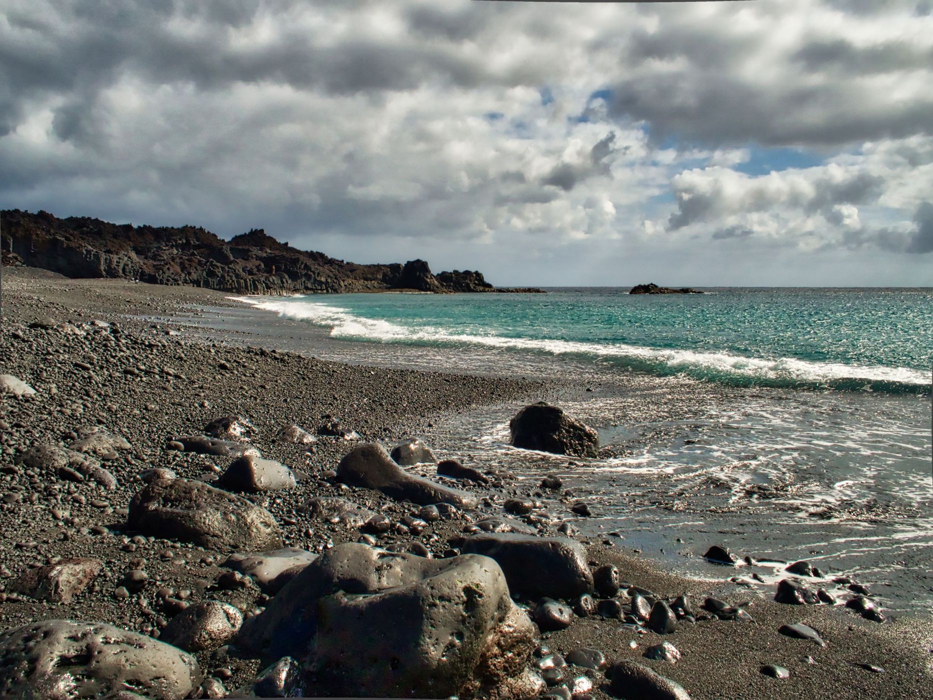 Black Sand Beach, Spain