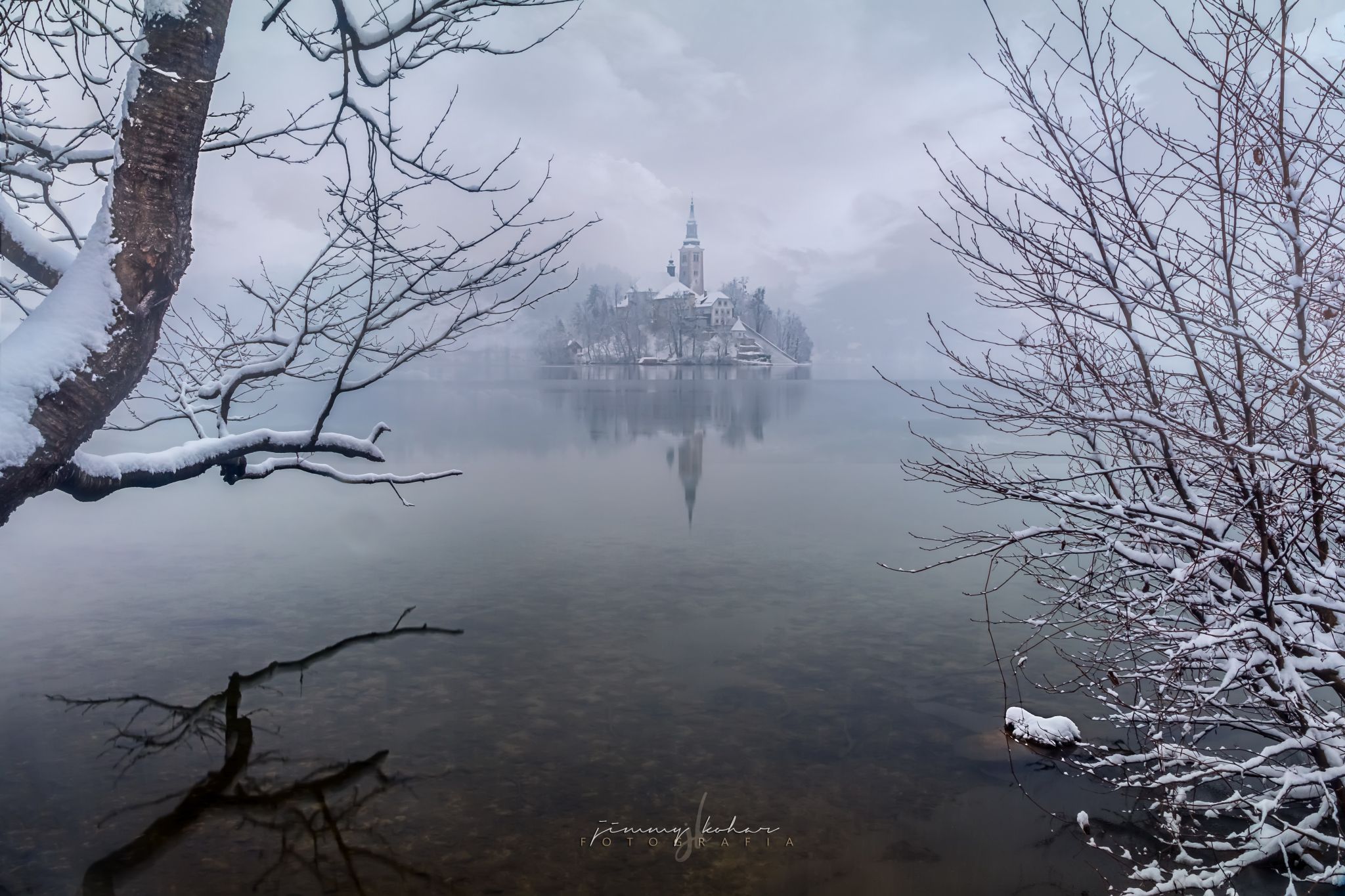 Lake Bled - Wooden Jetty - Rock covered with coins, Slovenia