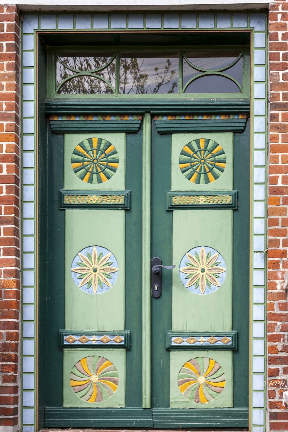 Carved Doors in Jork-Borstel, Germany