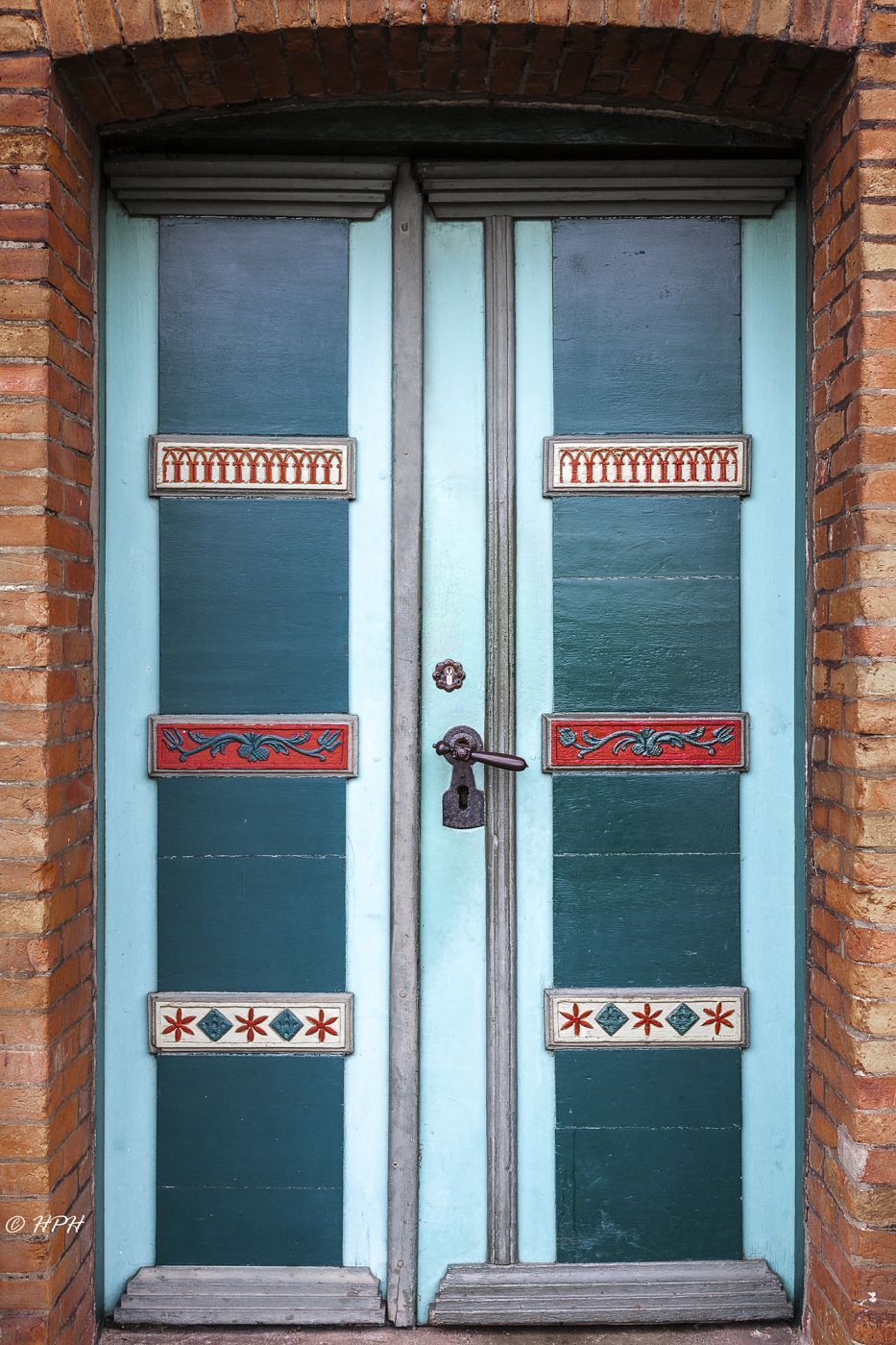 Carved Doors in Jork-Borstel, Germany