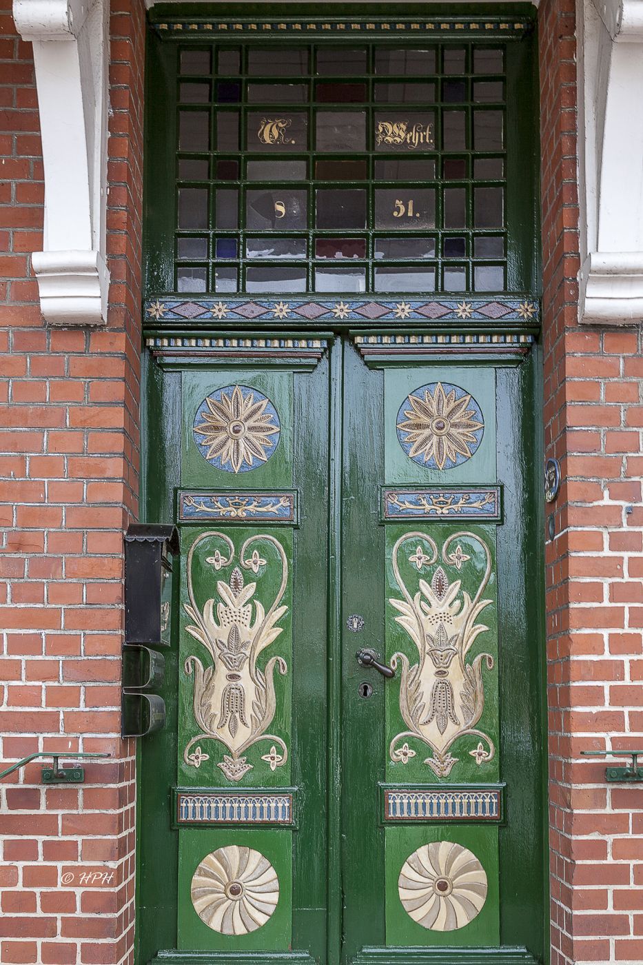 Carved Doors in Jork-Borstel, Germany