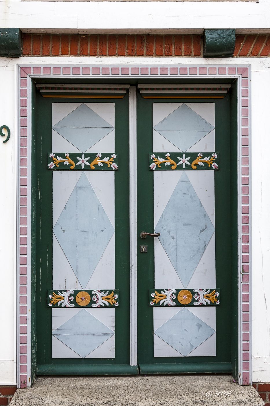 Carved Doors in Jork-Borstel, Germany