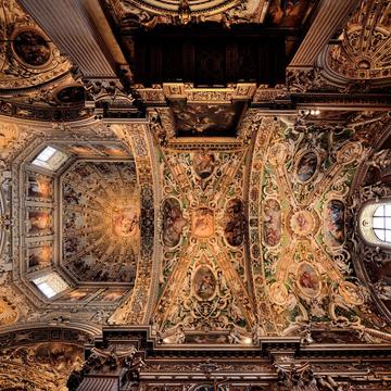 Ceiling of the Basilica di Santa Maria Maggiore, Italy