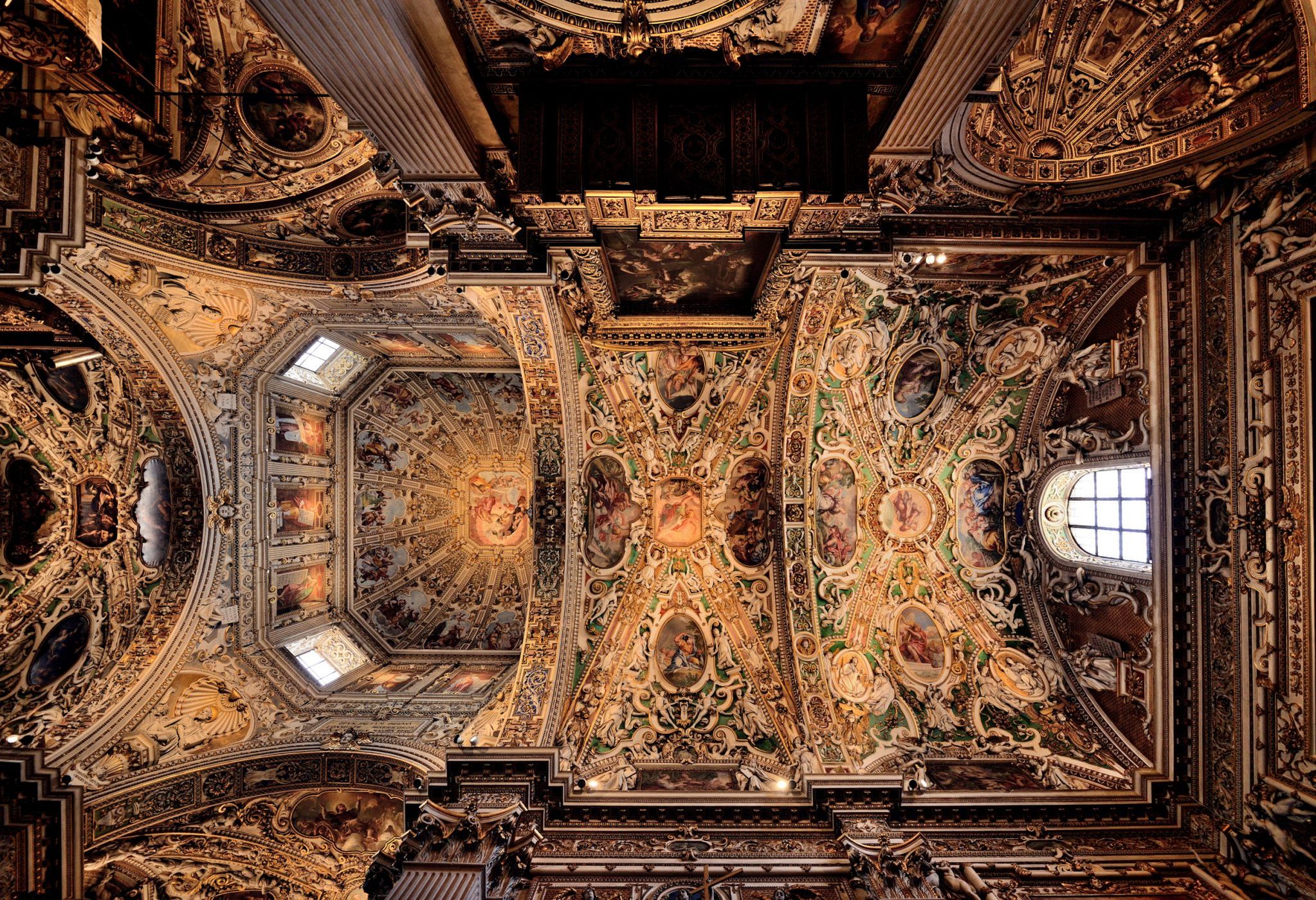 Ceiling of the Basilica di Santa Maria Maggiore, Italy