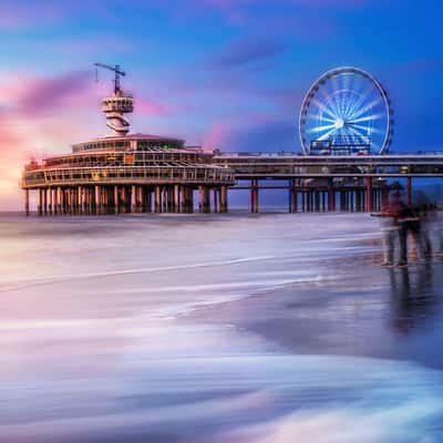 Southern view of Scheveningen Pier, Netherlands