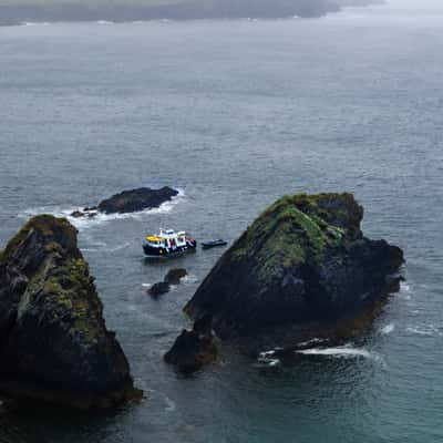 Dingle Peninsula--Fishing in the fog, Ireland