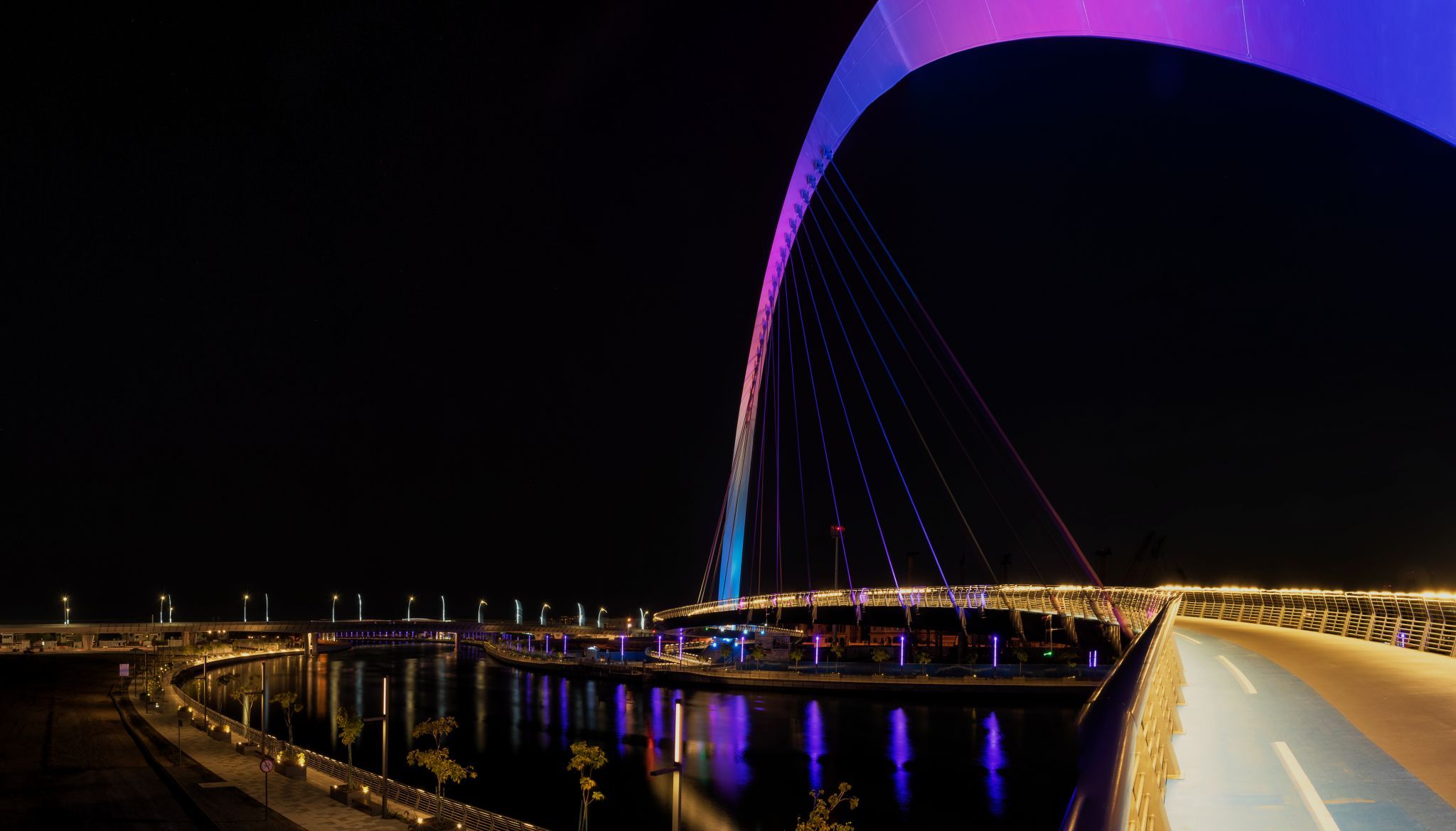 On the Tolerance Bridge, Dubai, United Arab Emirates