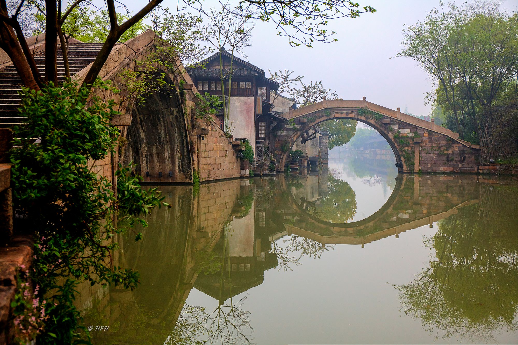 Early morning in Wuzhen, China