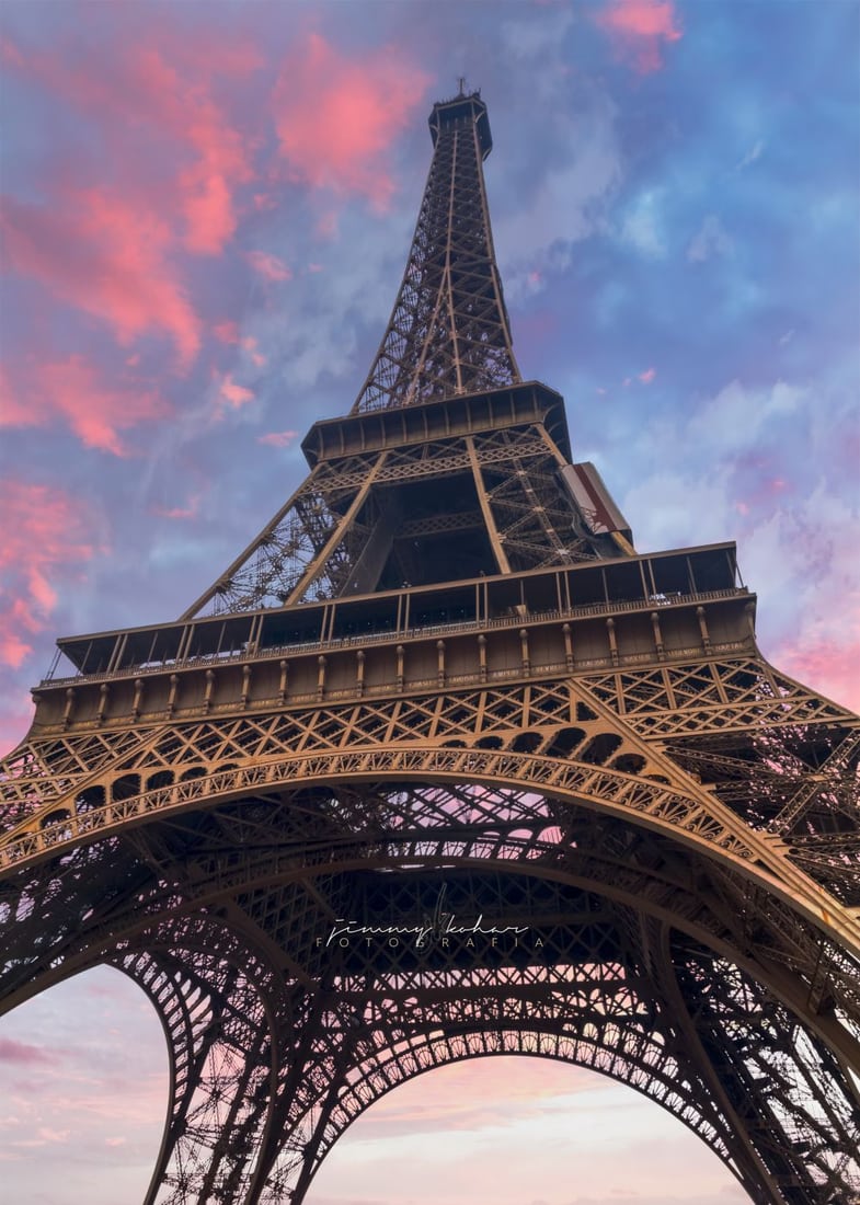 Eifel Tower from nearby, Paris, France