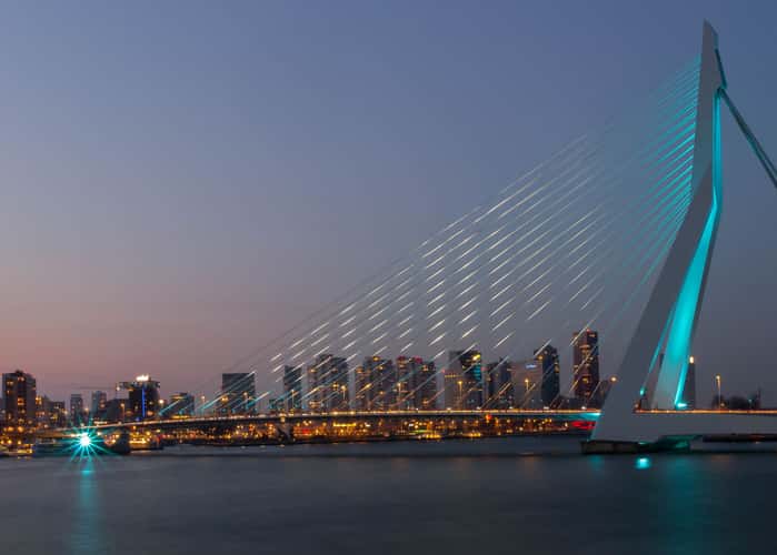 Erasmus Bridge (south view), Rotterdam