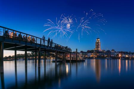 Fireworks During City Fair Deventer