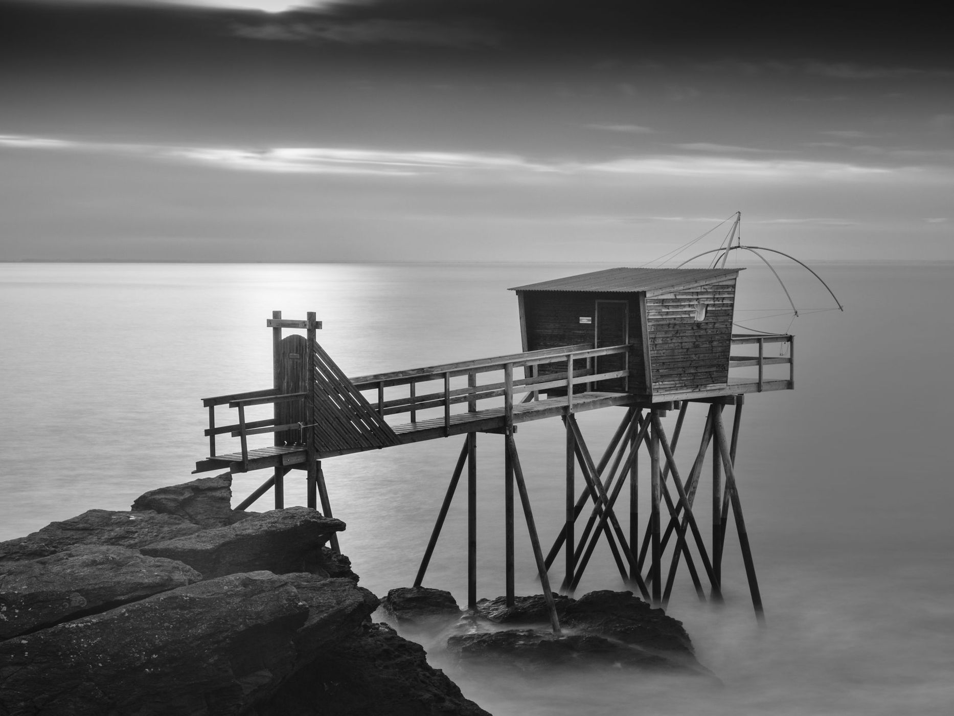 Fishing hut, France