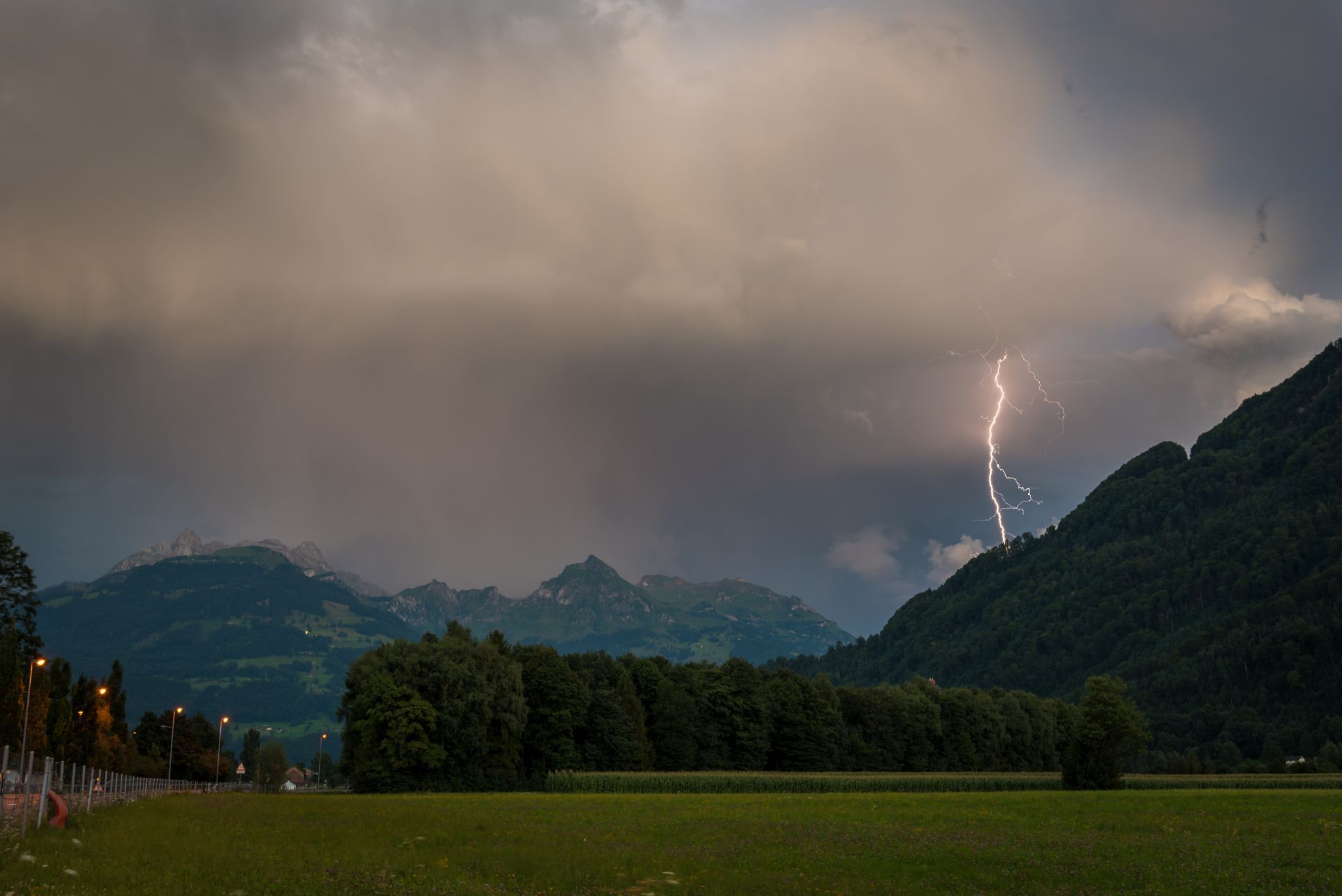 Gewitter in den Bergen, Switzerland
