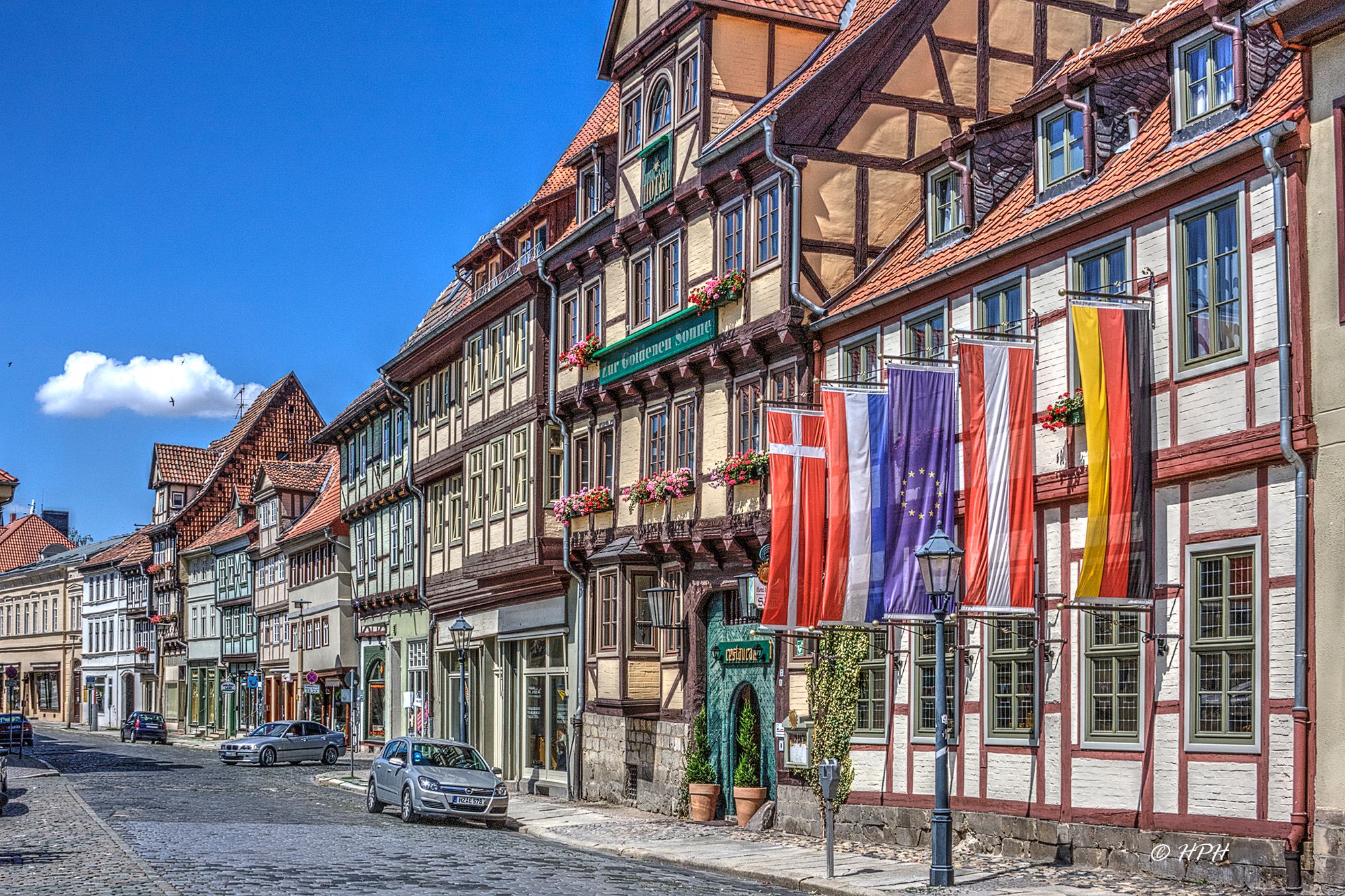 Half-timbered houses in Quedlinburg, Germany