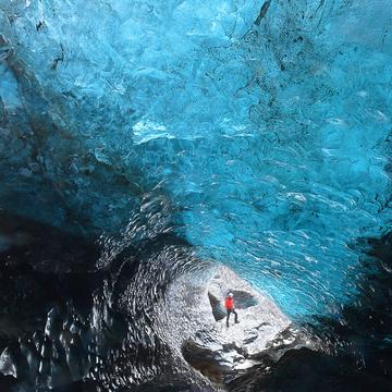 Inside the glacier, Iceland