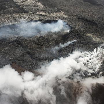 Kilauea crater from the air, USA