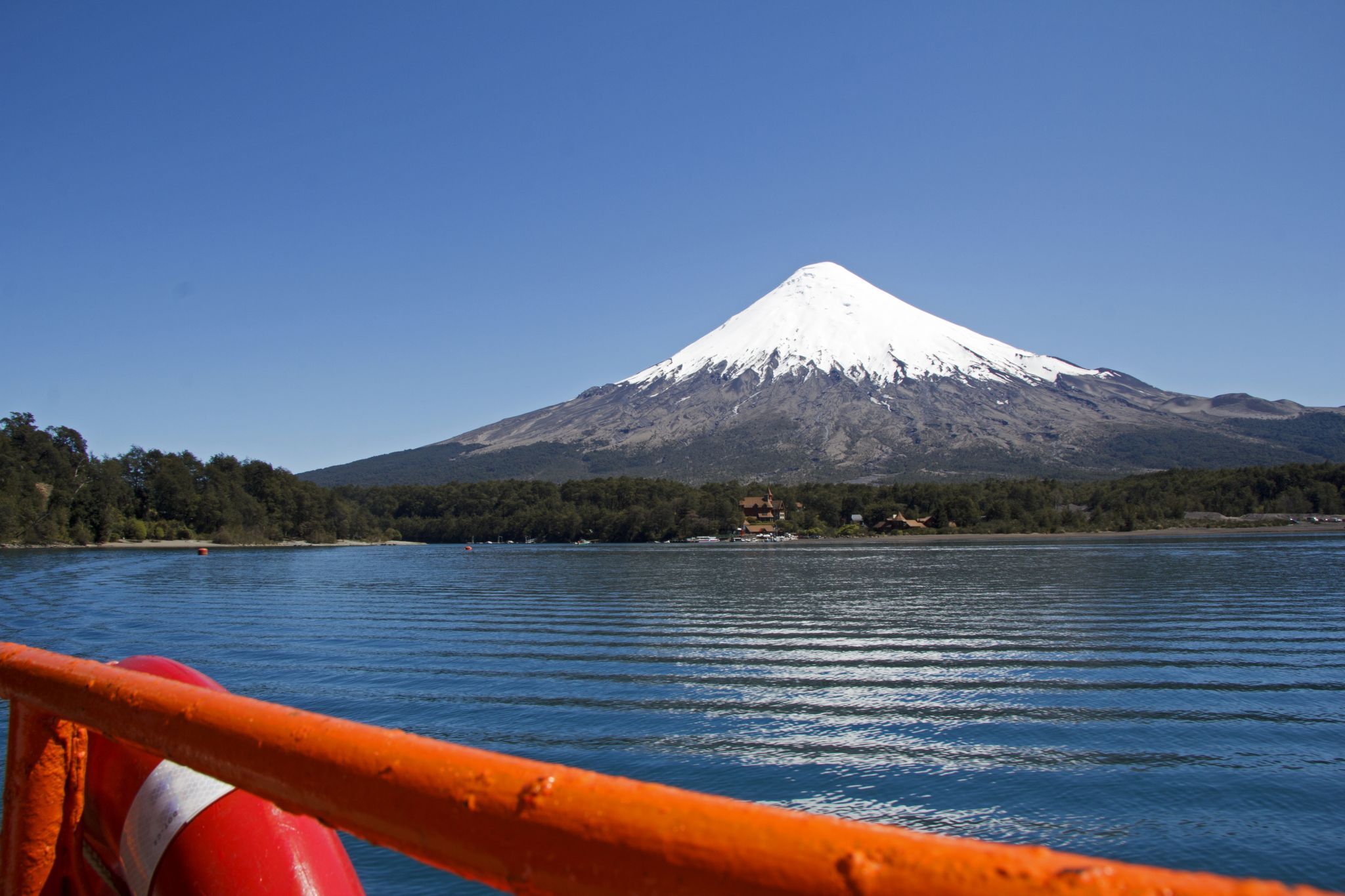 Lago Todos Los Santos with Osorno Volcano, Chile