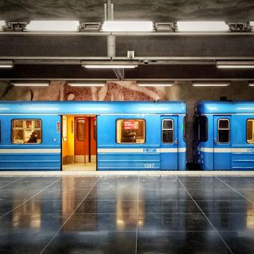 Metro Station at Tensta, Stockholm, Sweden