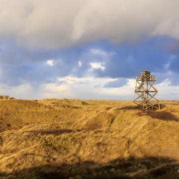 Military lookout point near Blåvands Huk, Denmark