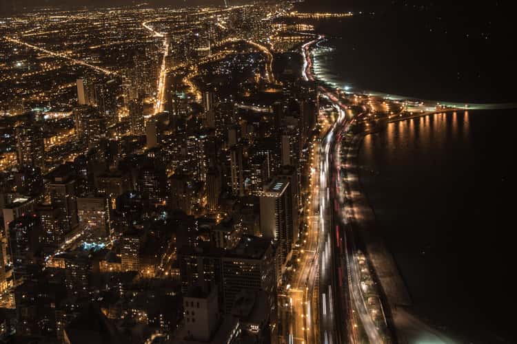 Northern view from John Hancock Center, Chicago