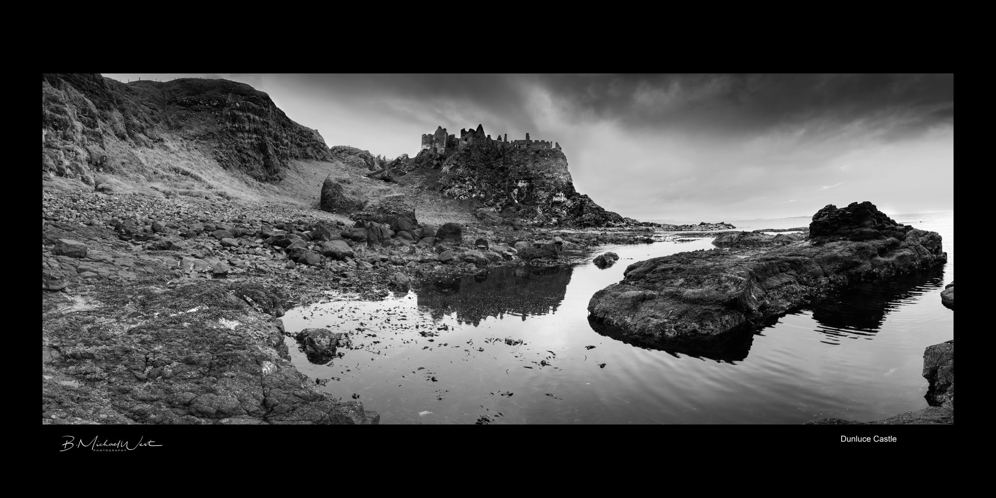 Ocean view towards Dunluce Castle, United Kingdom