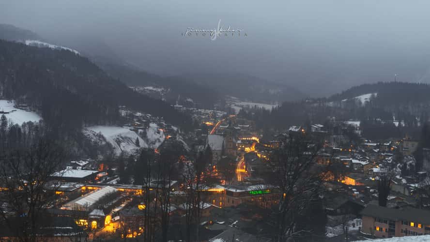 Over the roofs of Berchtesgaden