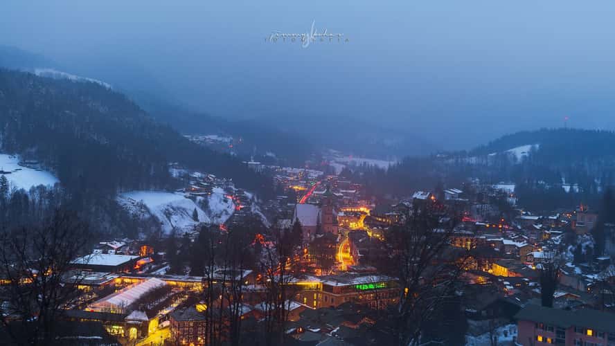 Over the roofs of Berchtesgaden