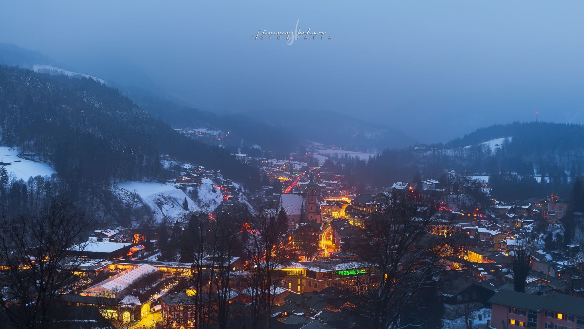 Over the roofs of Berchtesgaden, Germany