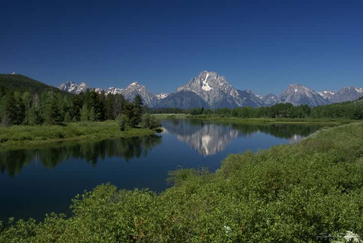 Oxbow Bend at sunset
