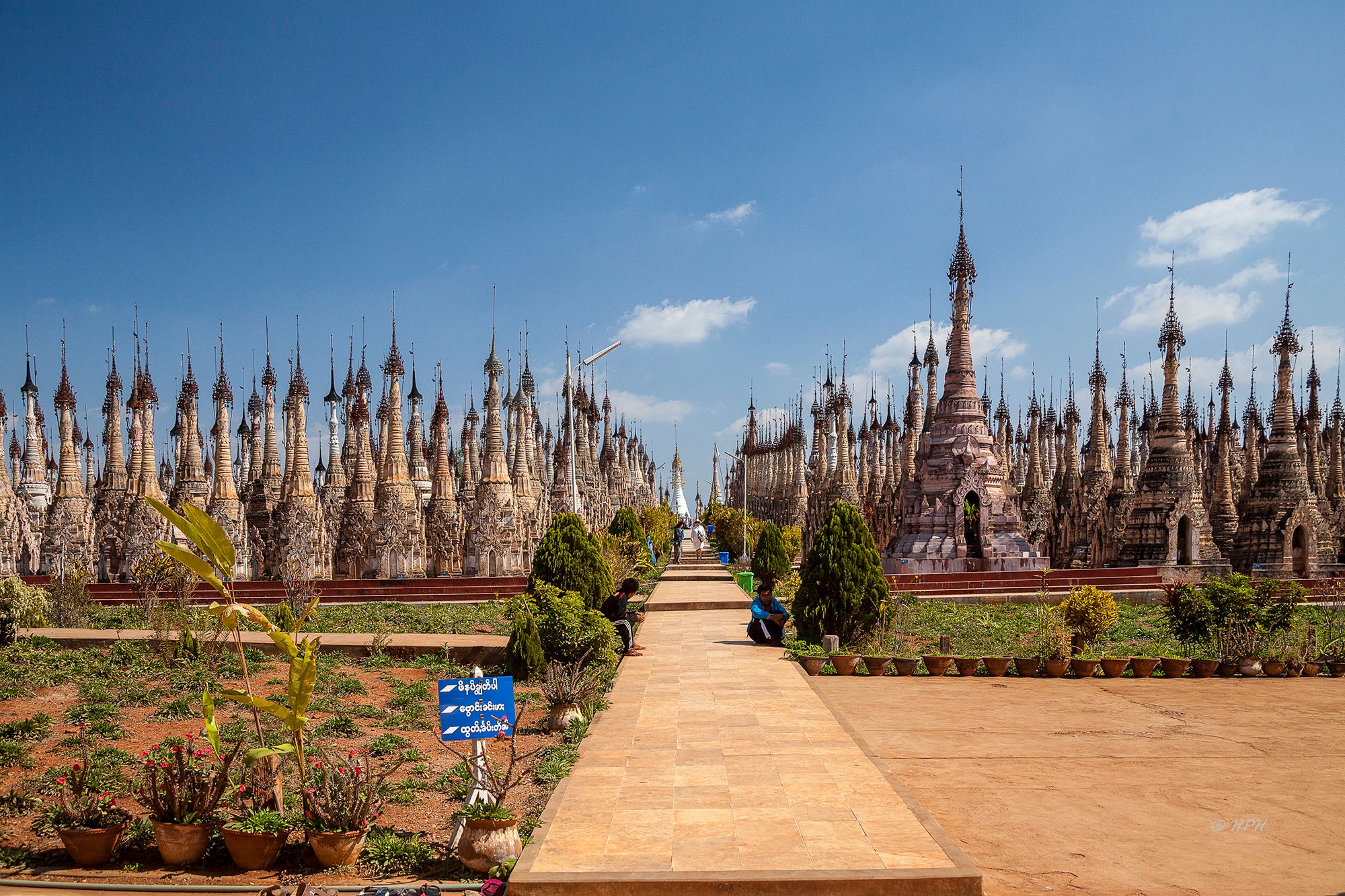 Pagoda area of Kakku, Myanmar
