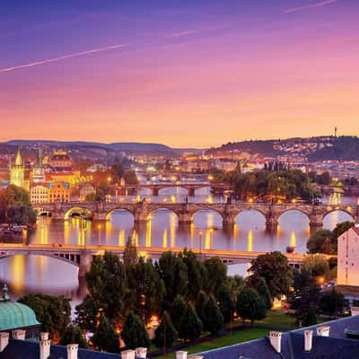 Panorama of Prague, Czech Republic