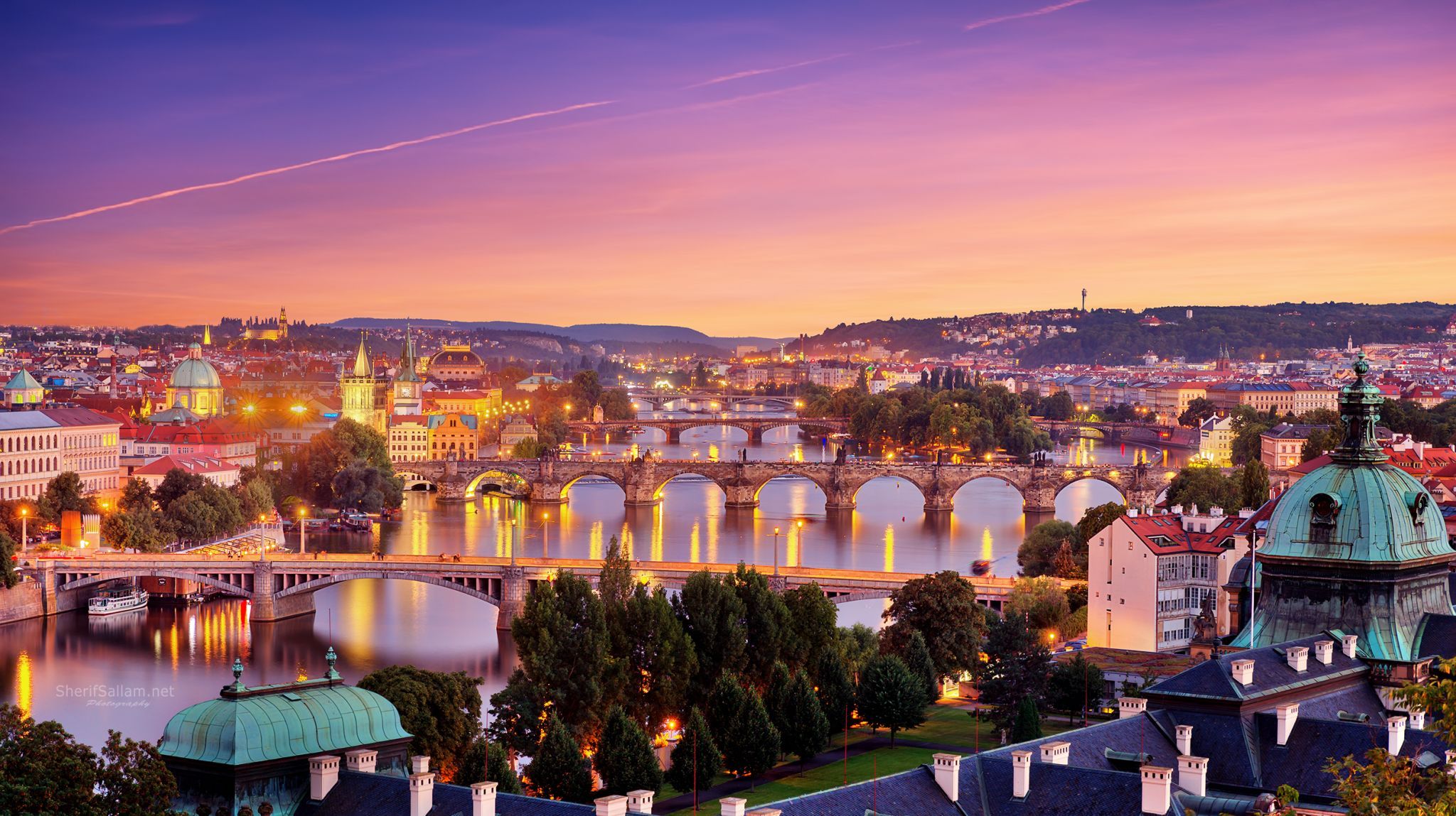 Panorama of Prague, Czech Republic