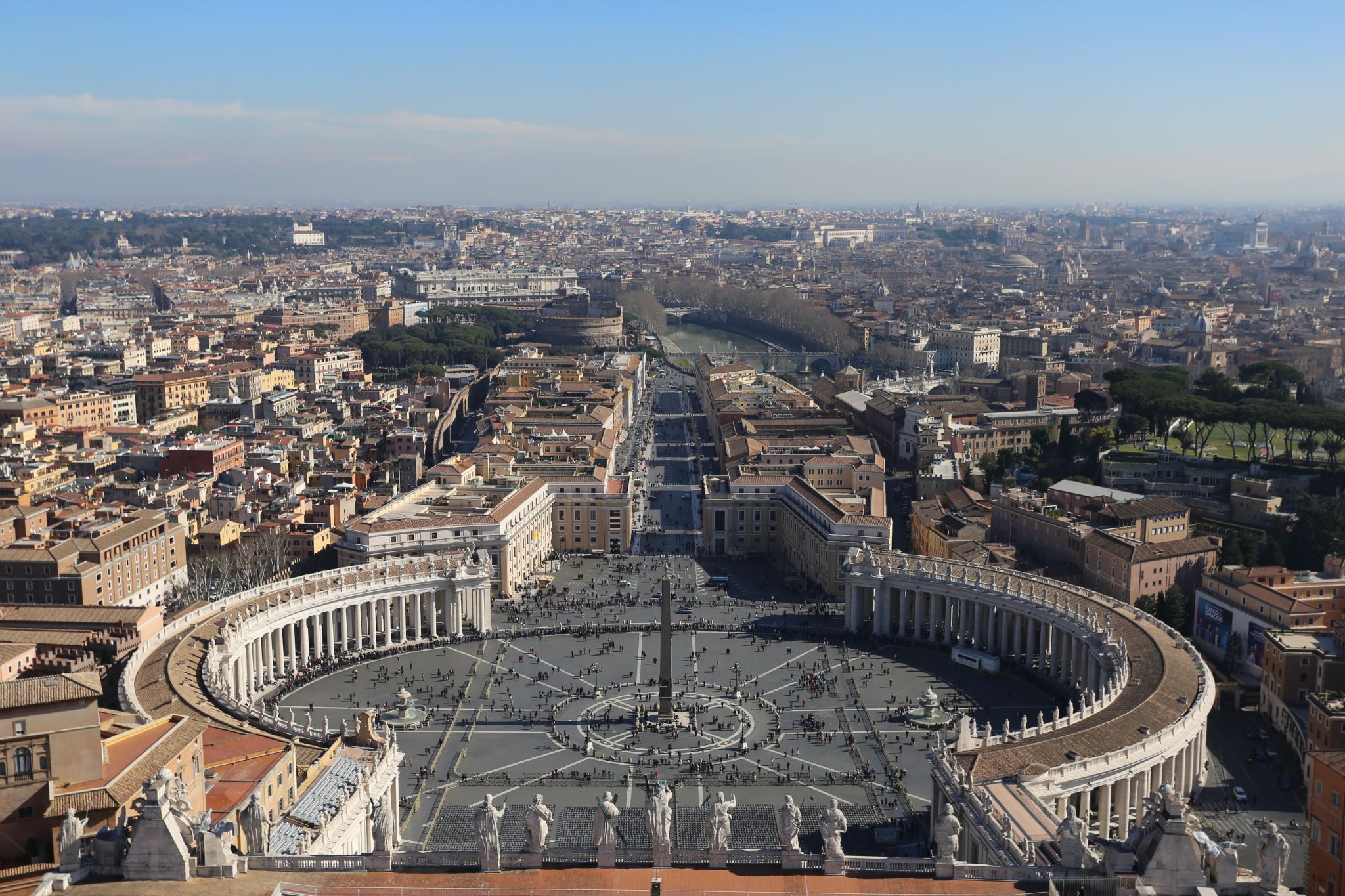 Panorama of Rome from St. Peter's Basilica, Vatican City State