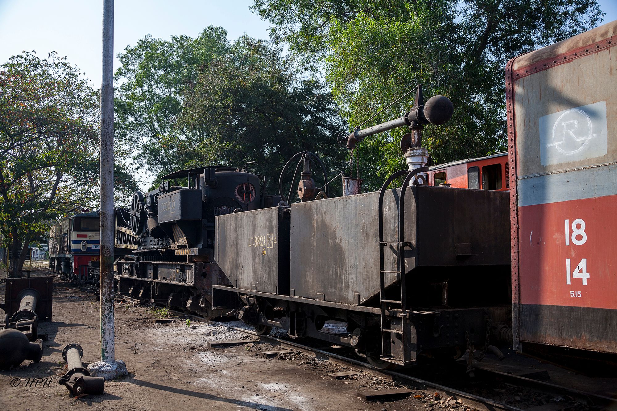 Railway depot Thazi, Myanmar