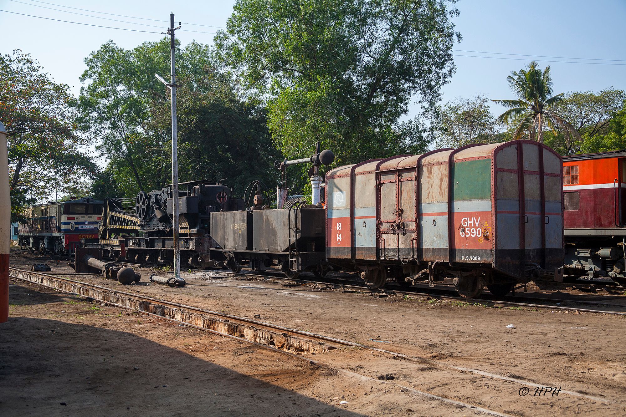 Railway depot Thazi, Myanmar