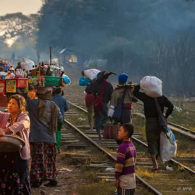 Railway Station, Yinmarbin, Myanmar