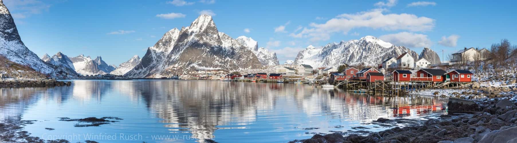 View of Reine from the waterfront, Lofoten