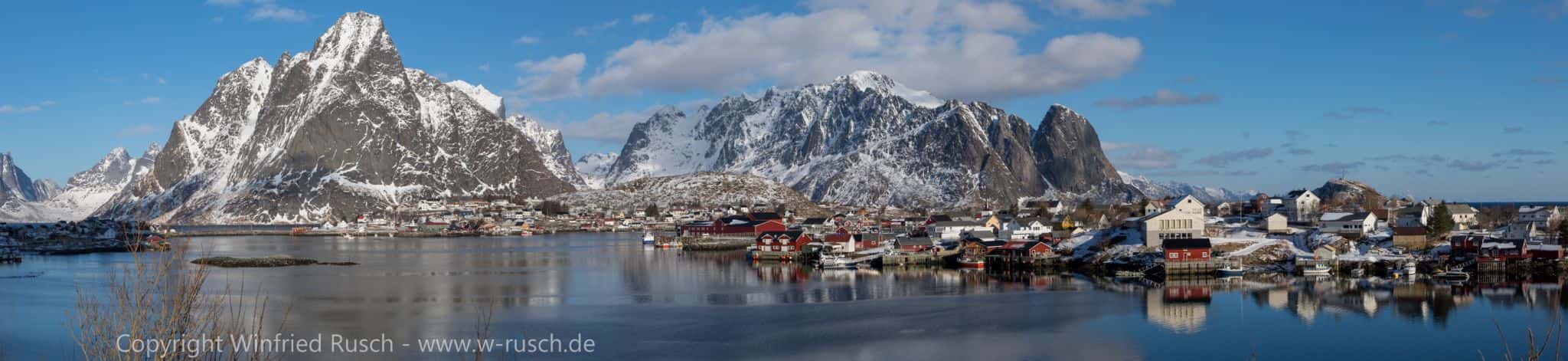 View of Reine from the waterfront, Lofoten