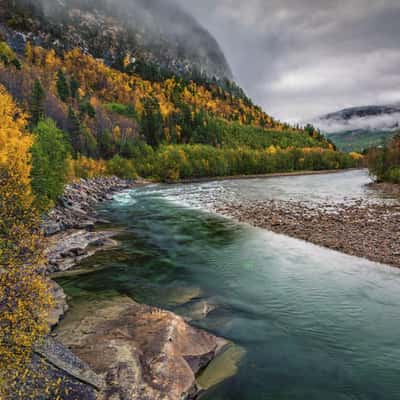 Saltfjellet mountains and rivers, Norway