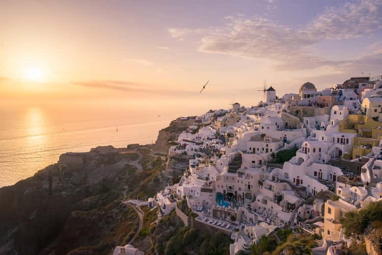 Iconic view of Oia, Santorini 
