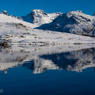 Snow Mountains, Flakstad, Norway